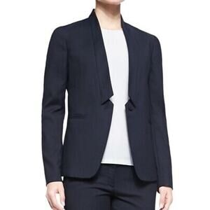 Joseph‎ Marleybone Inverted Collar One Button Blazer Navy Blue FR 44 / Large